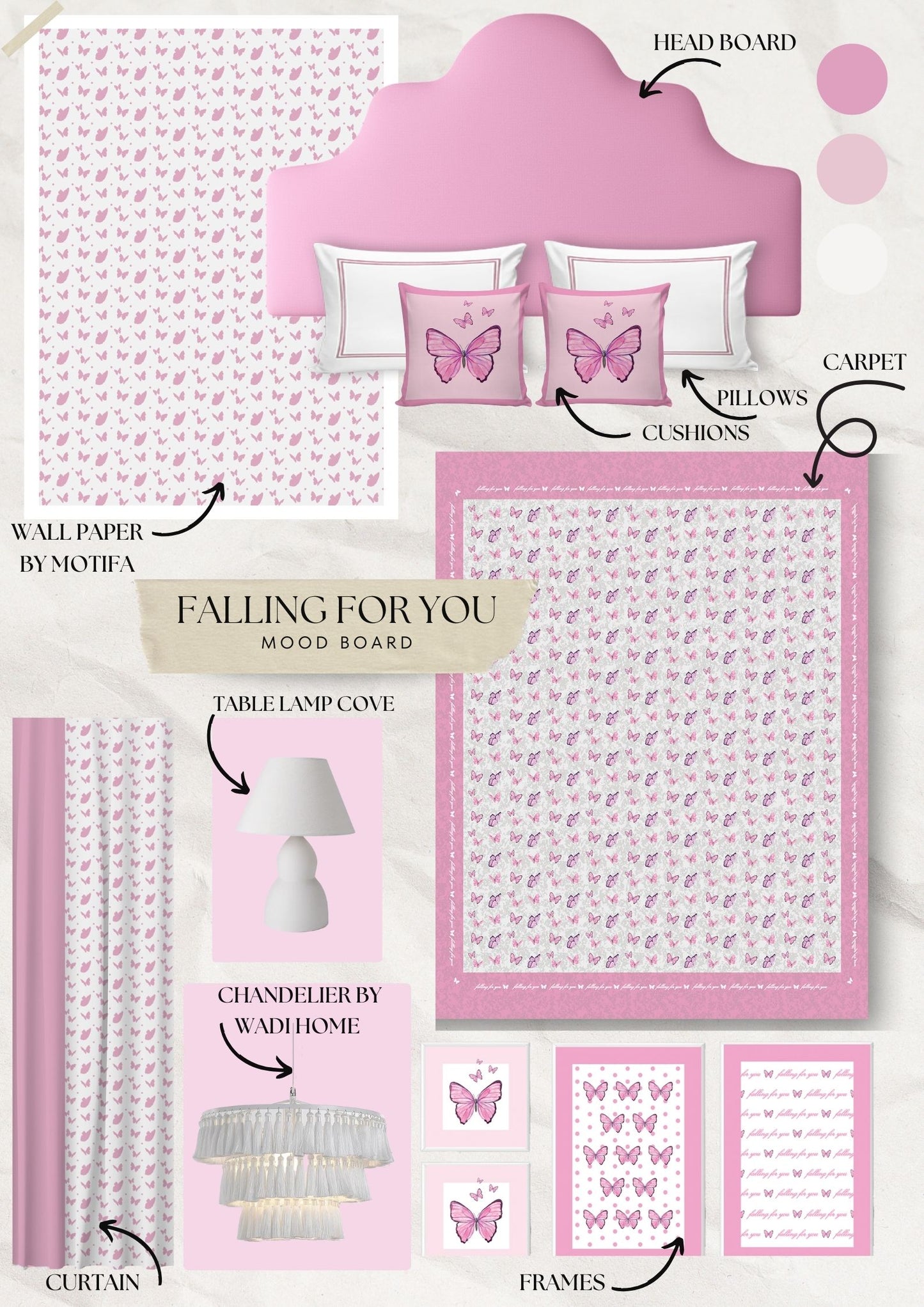 Falling for you wood x velvet Full Bed
