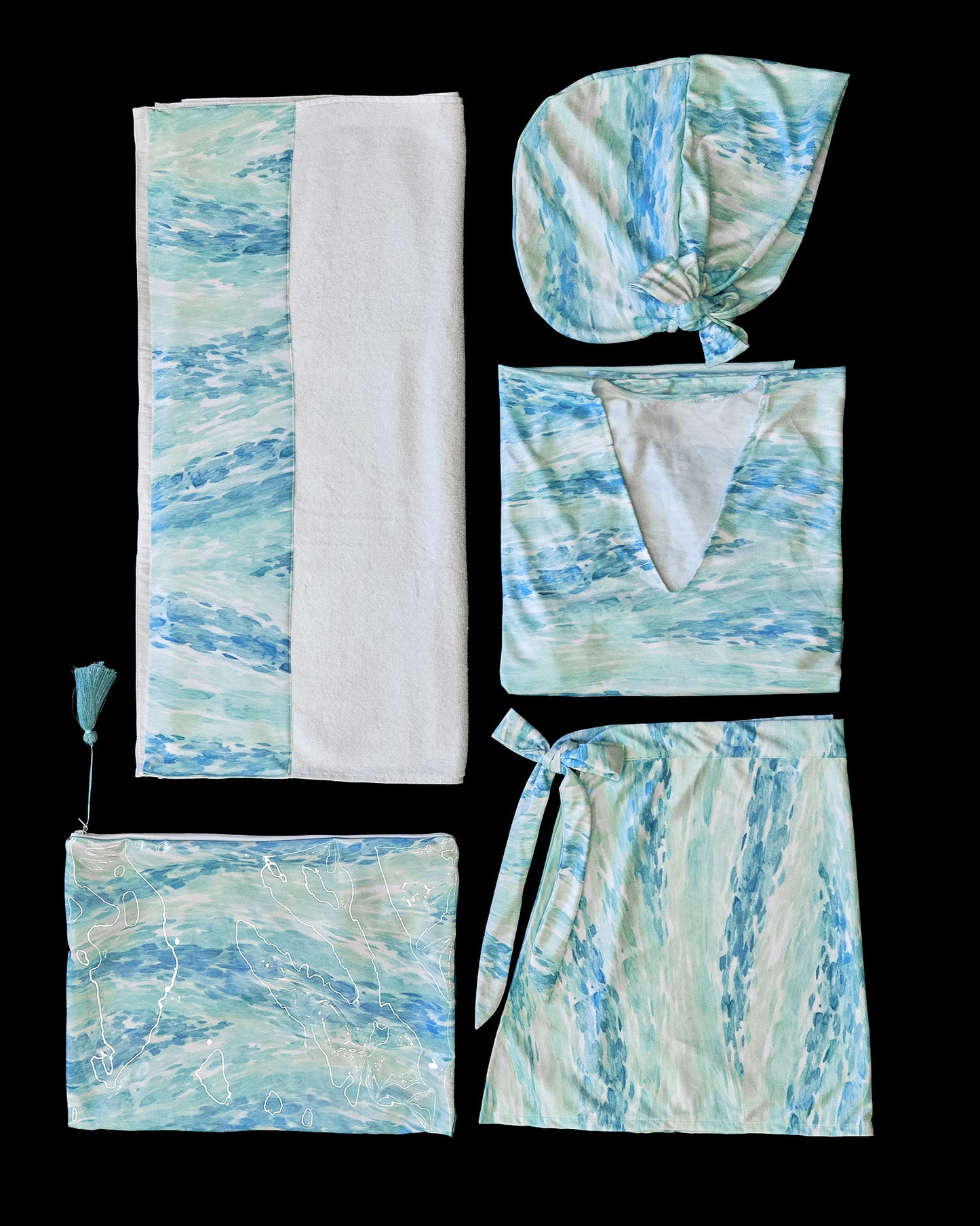 Mint waves Beach set