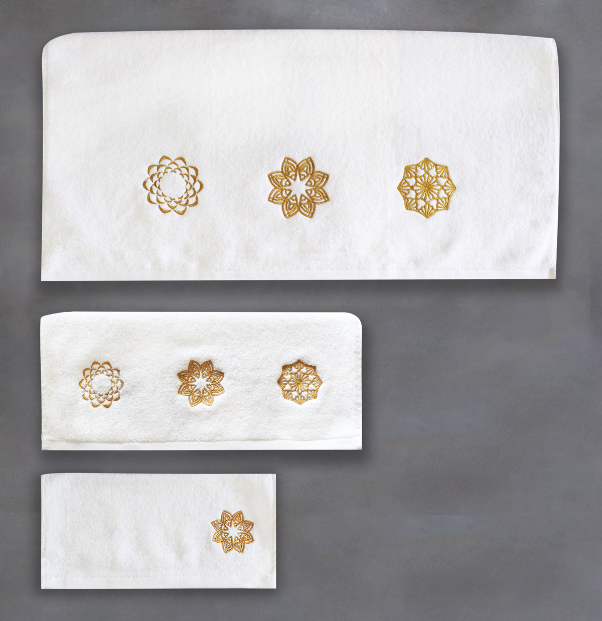 Gold Embroidered Towel
