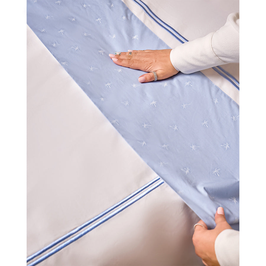 Light Blue Palm Upper sheet