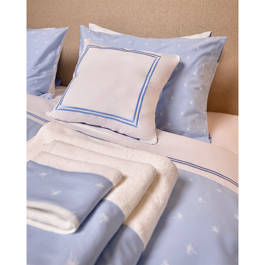 Light Blue Palm Full Bed set