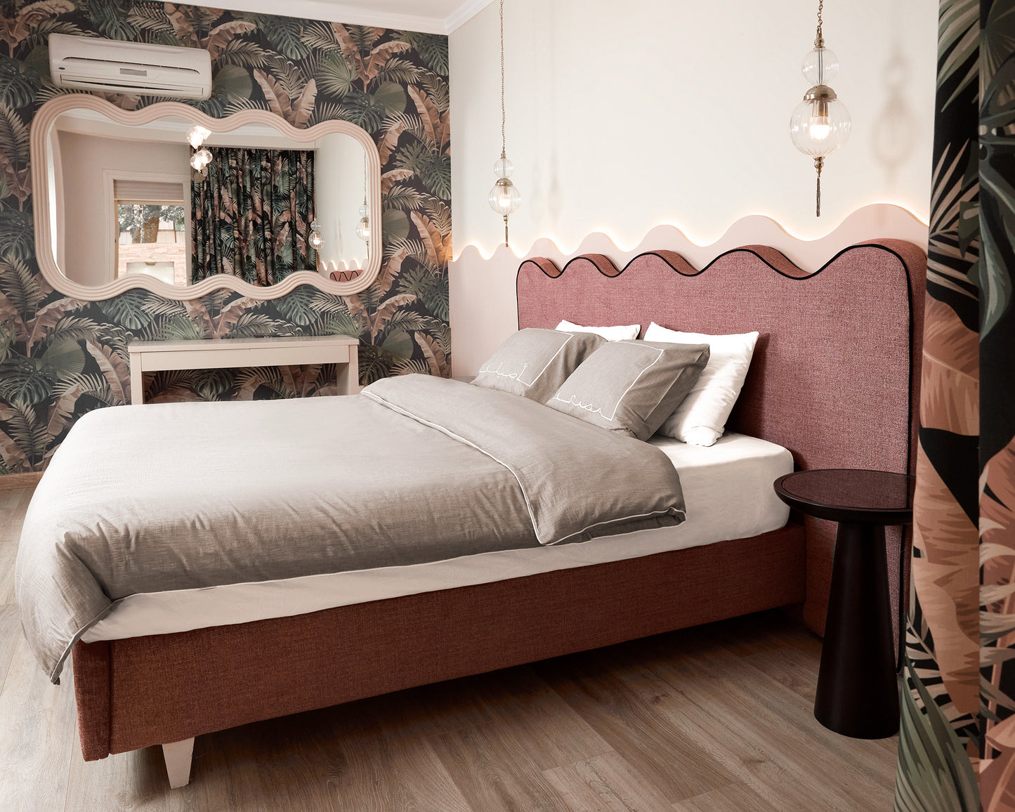 Masry Aseel Embroidered Brown Pillow Cases