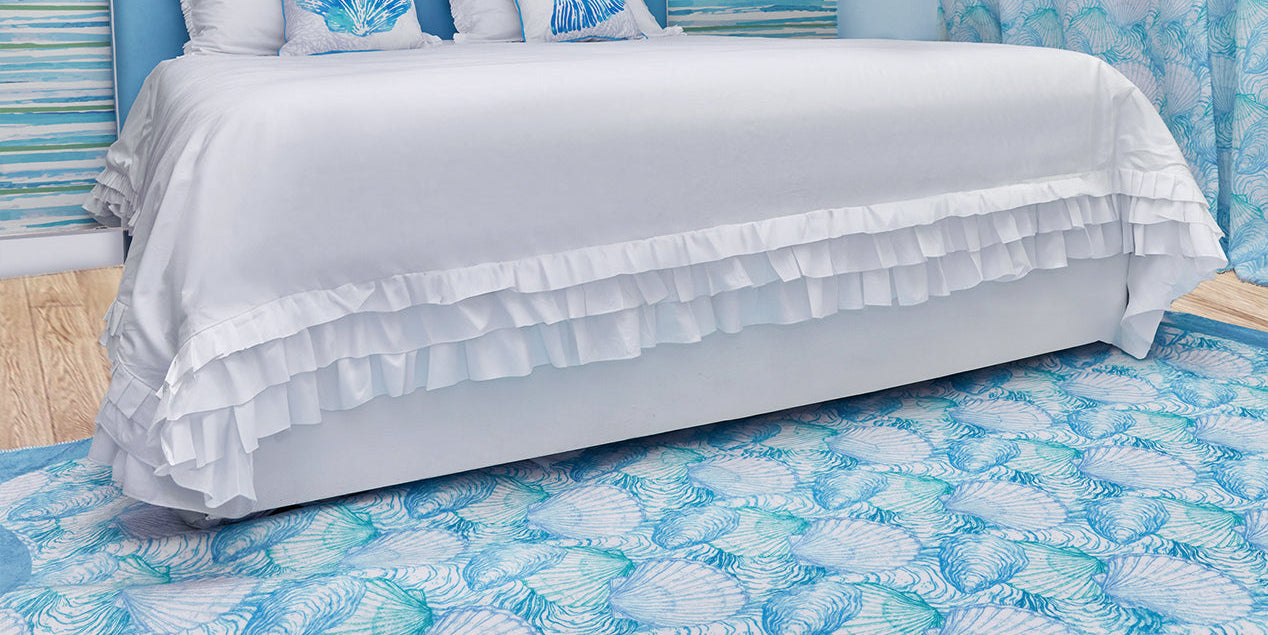 Double Ruffles Full Bed set