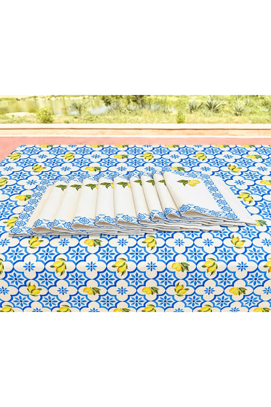 Lemon embroidered Placemats