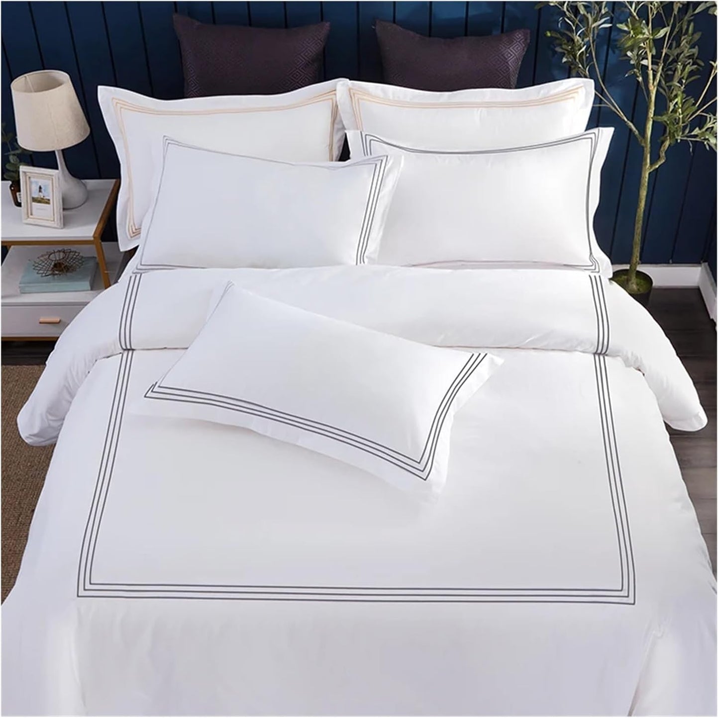 Embroidered 3 frames Full Bed set