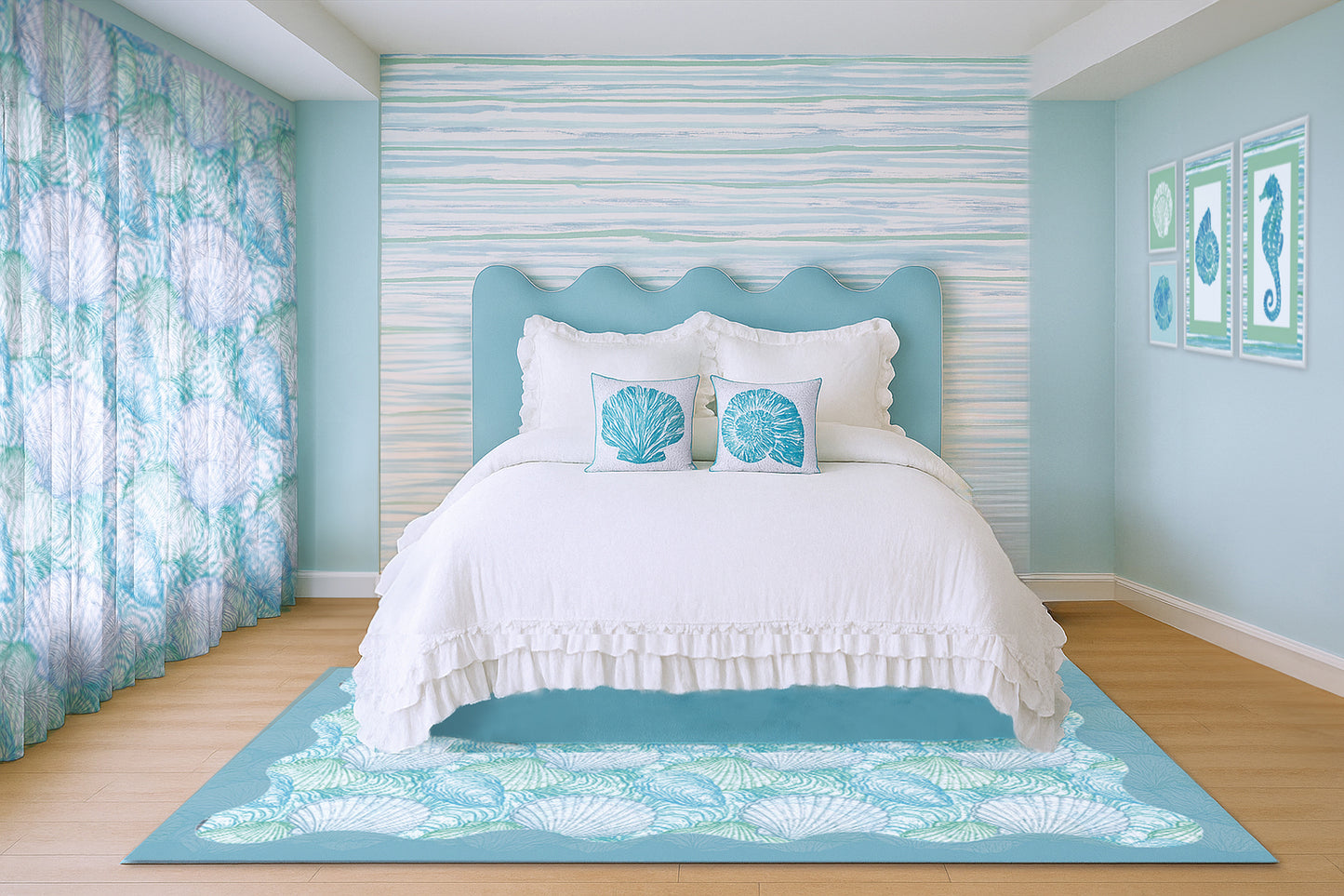 Blue Shell Cushion 2