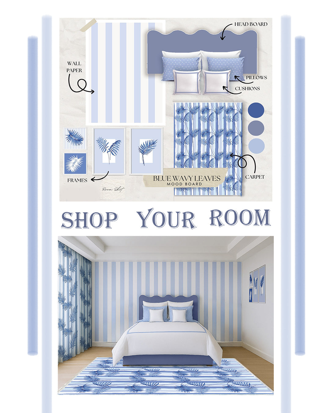 Blue Jeanes Bed's Headboard.