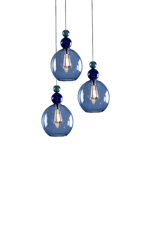 Blue Chandelier by Sara's Corner