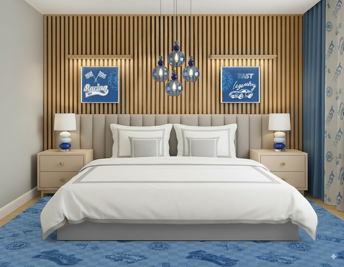 Blue Chandelier by Sara's Corner