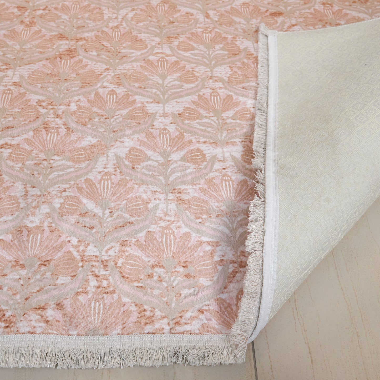 Salmon Flowers Carpet
