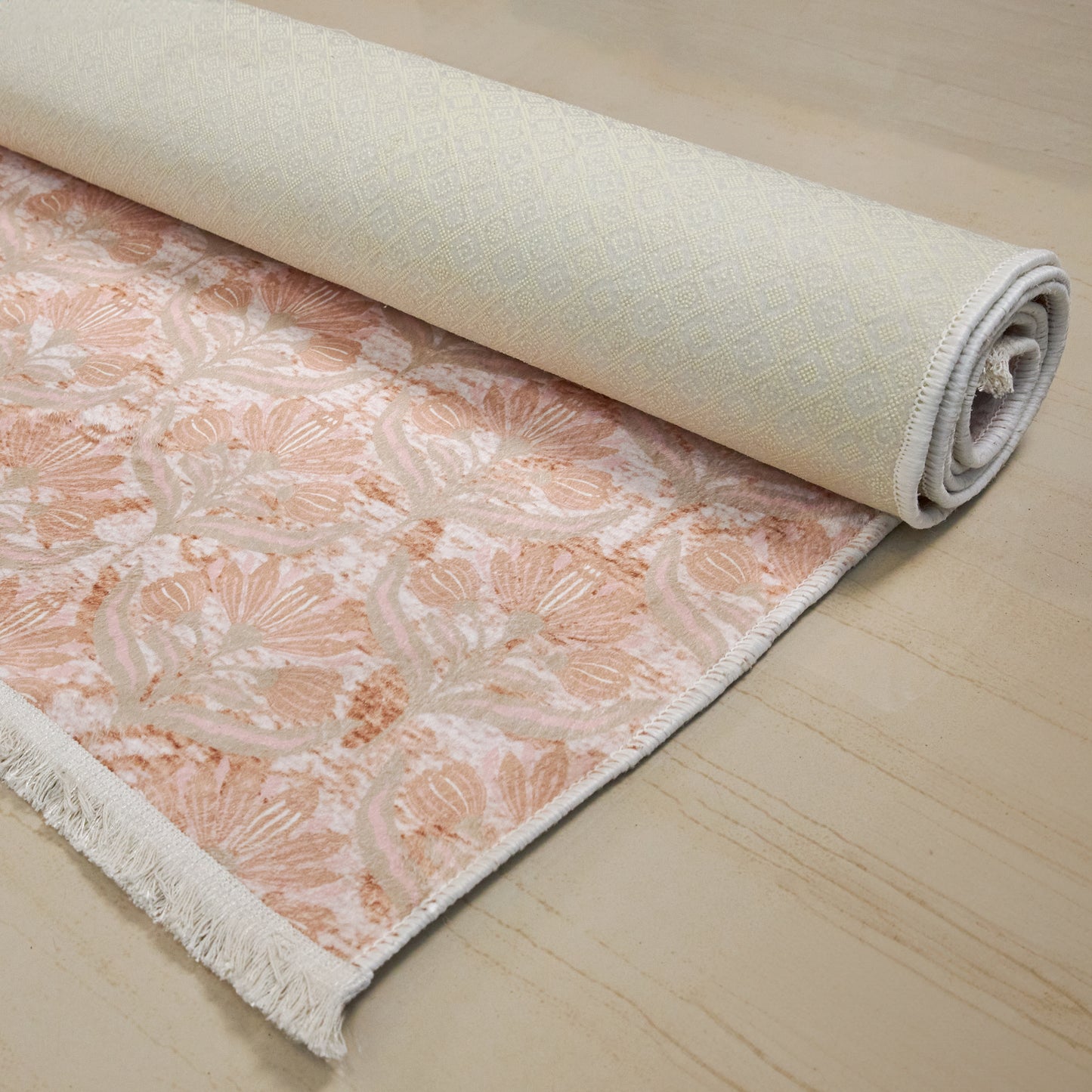 Salmon Flowers Carpet