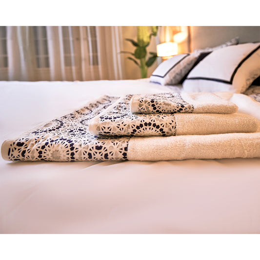 Black Islamic Towels Set