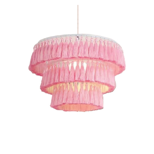 Double-Layer Rattan Pendant light by Wadi Home