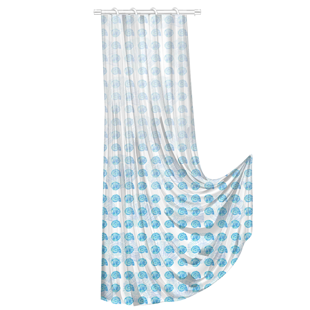Blue Shells Curtain