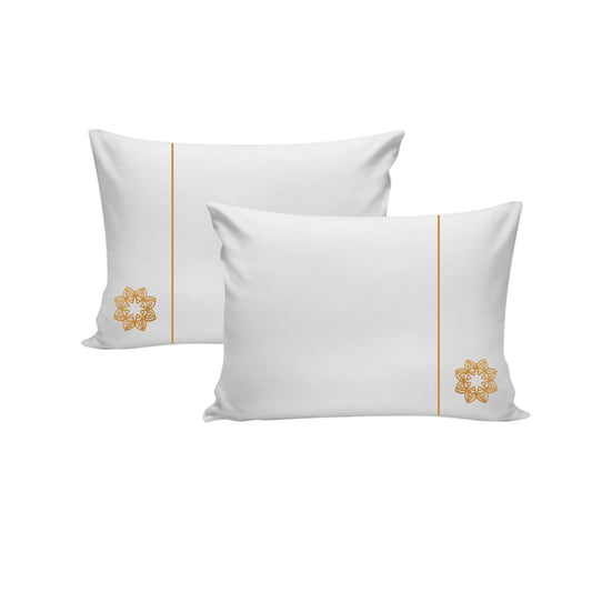 Gold Embroidered Mandala Pillow Cases