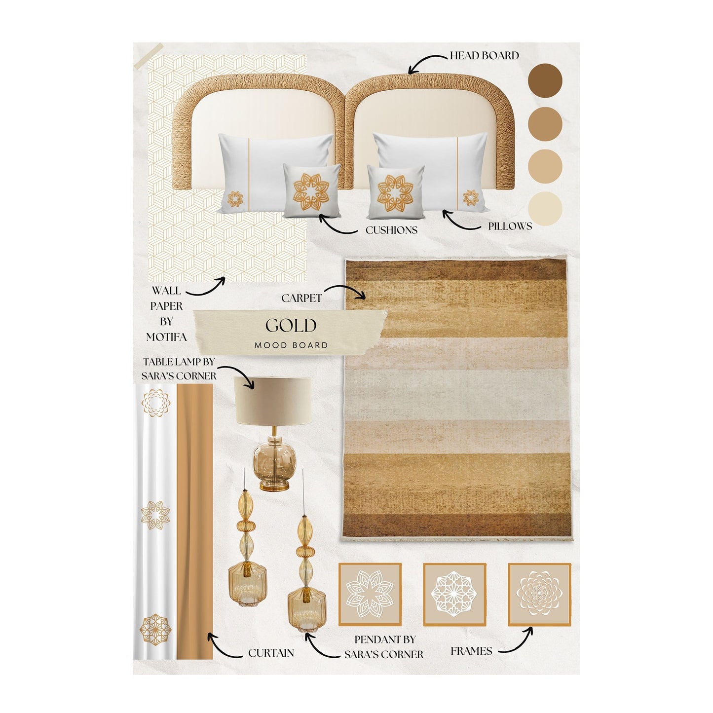 Gold Chandelier by Sara's Corner