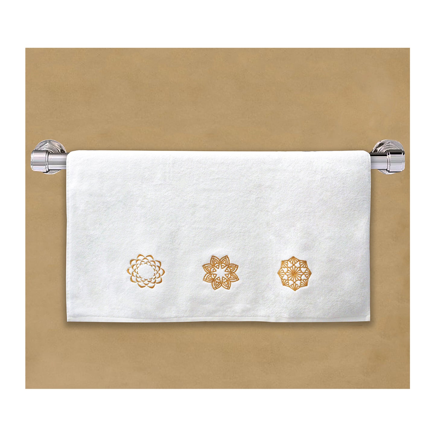 Gold Embroidered Towel