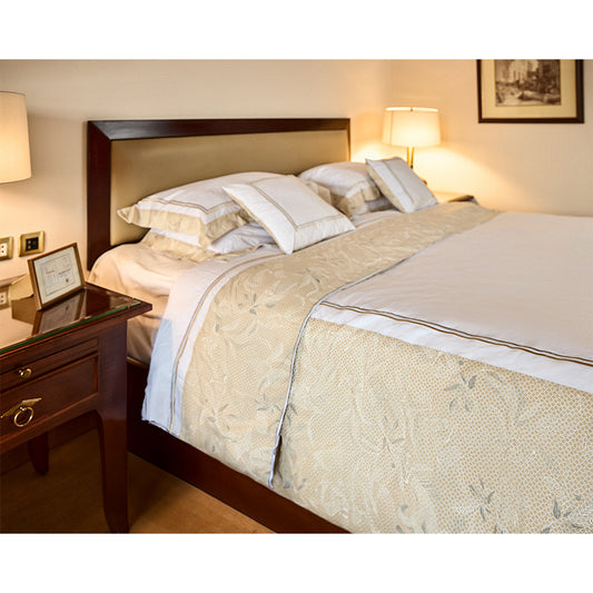 Beige Birds Full Bed set