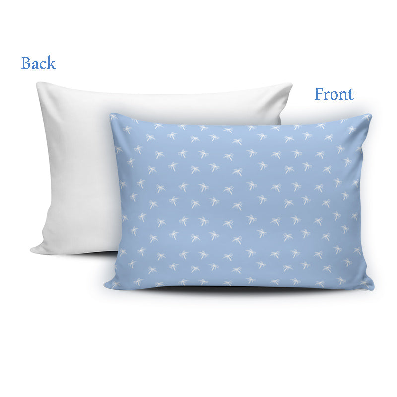 Light Blue Palm Pillow Cases