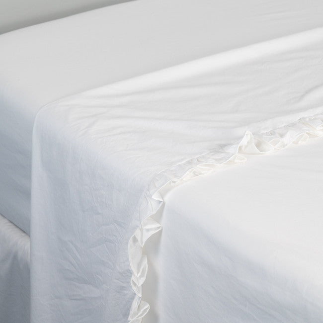 Ruffles Upper sheet+2 pillow cases