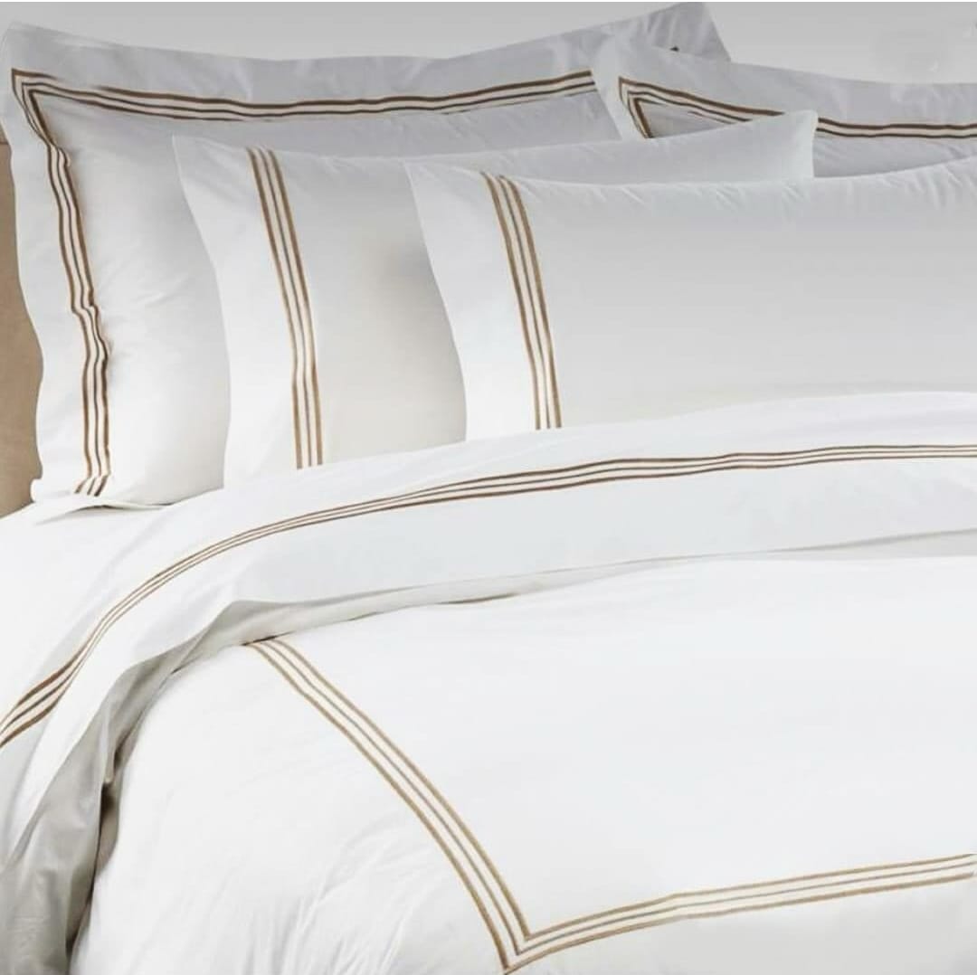 Embroidered 3 Frames Duvet Cover