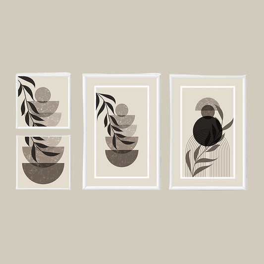 Beige Black Frame Artwork