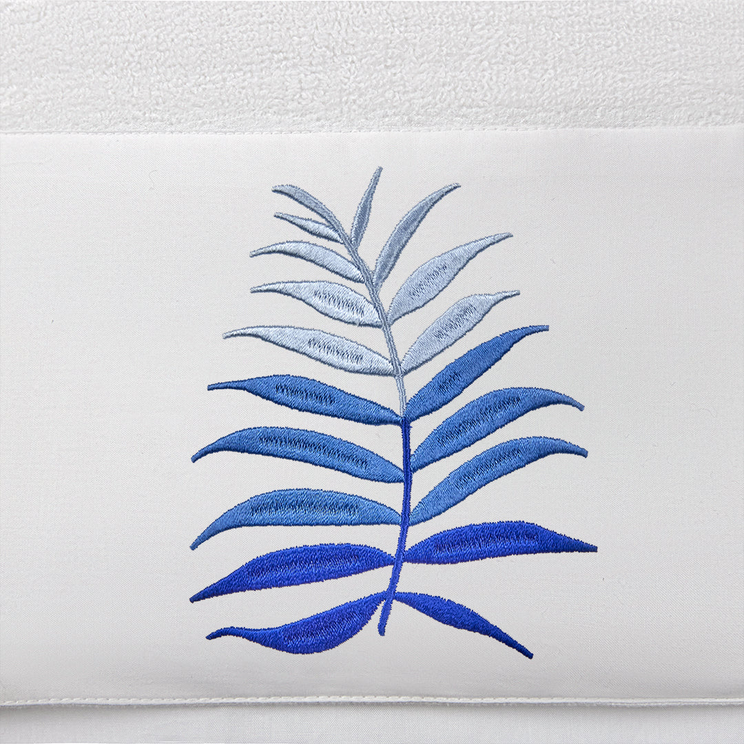 Blue Palm Towels