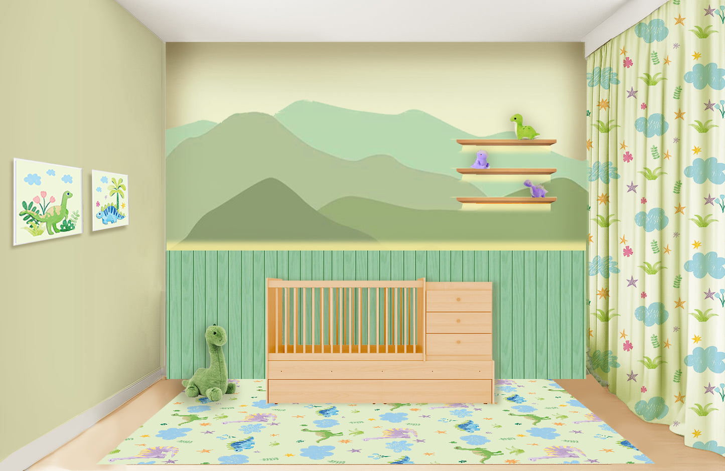 Dinosaurs landscape Wallpaper