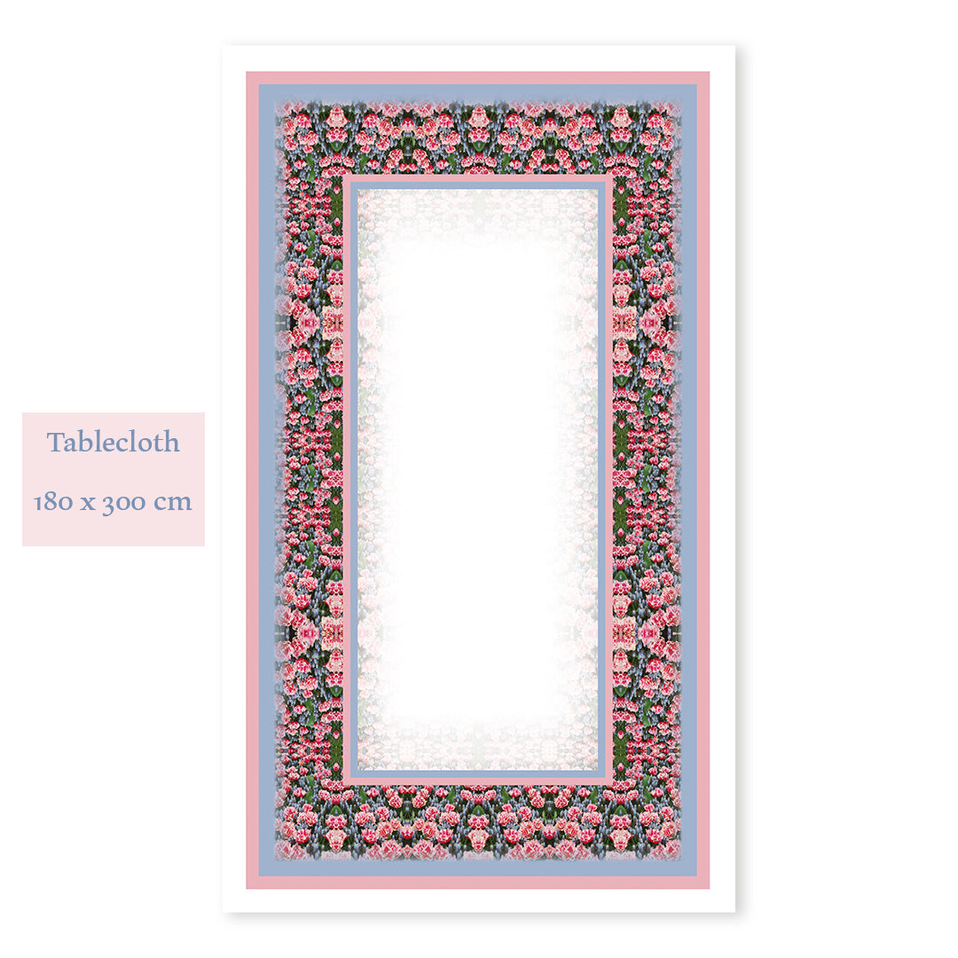Salmon Flowery Rectangular Table cloth