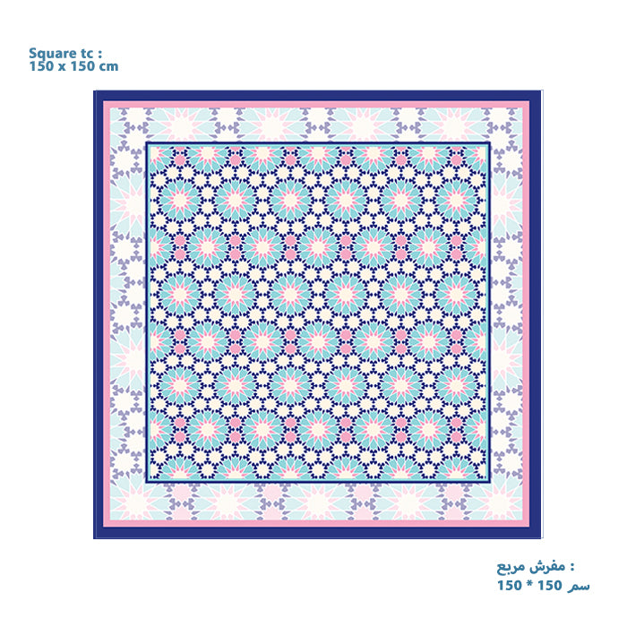 Floral Mandala Square tablecloth