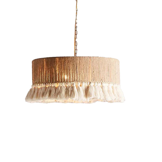 Boho Fringe Chandelier by Wadi Home