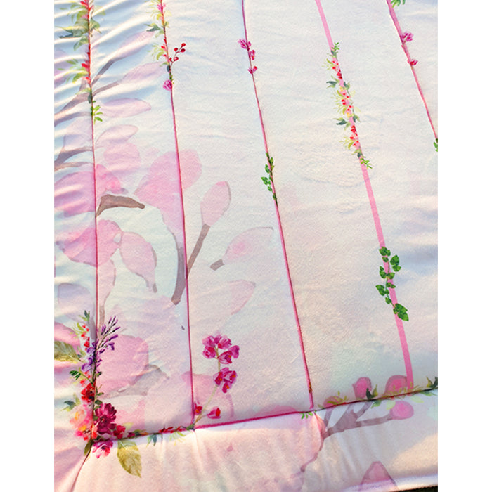 Flowery Padded Praying Carpet