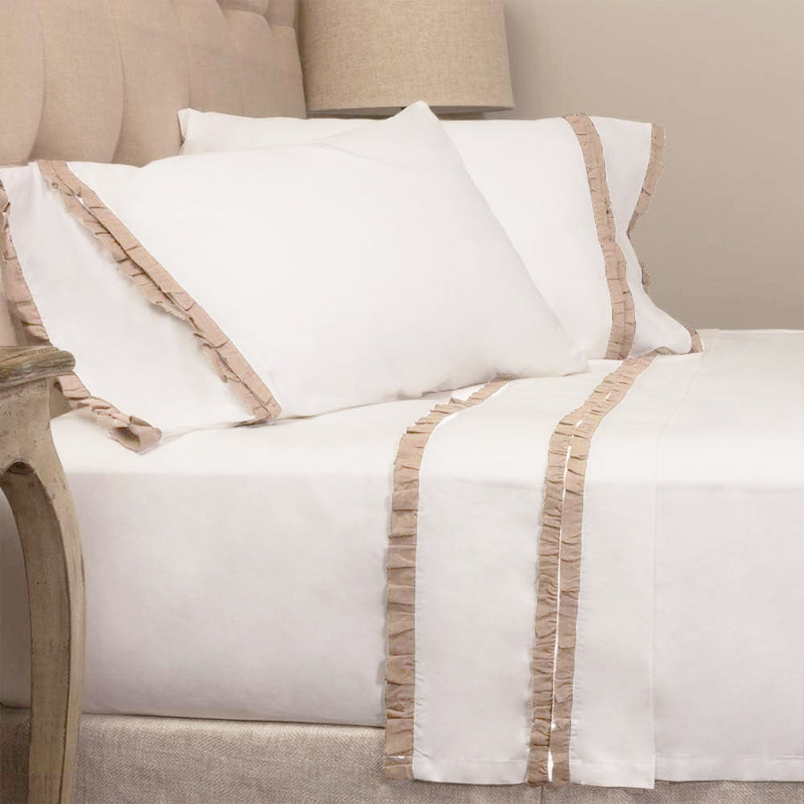Double Ruffle Full Bed set