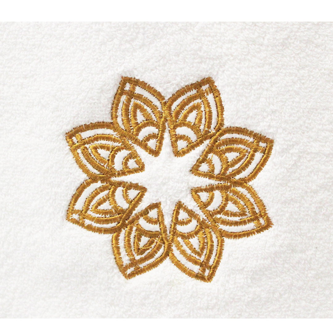 Gold Embroidered Towels Set