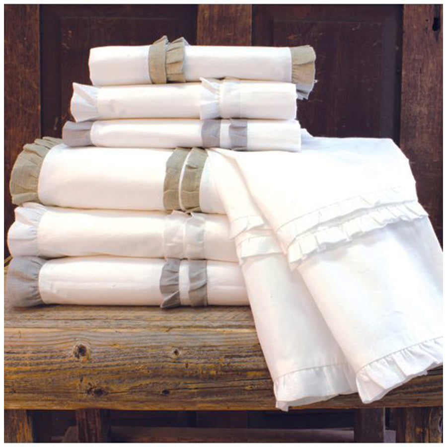 Double Ruffle Full Bed set