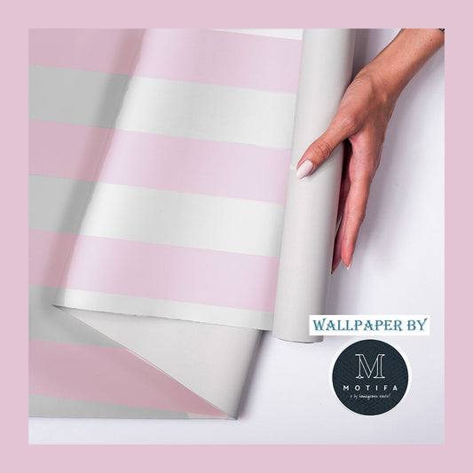 Pink Stripes Wallpaper