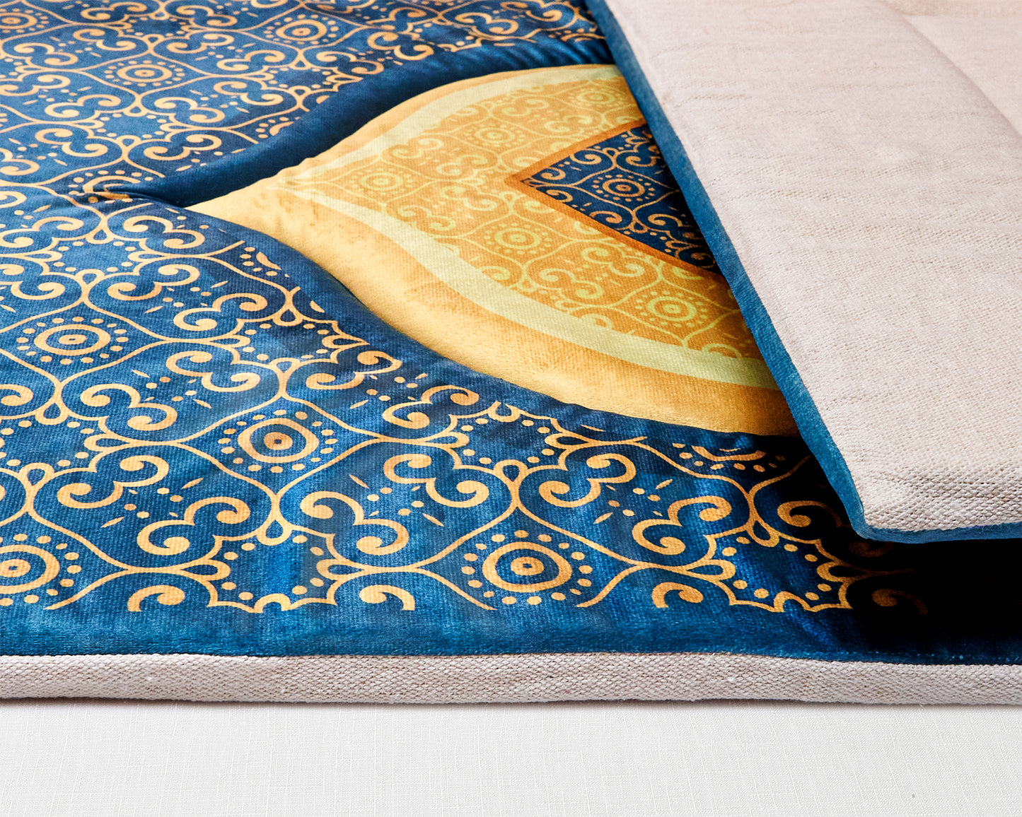 Navy Padded Praying Carpet