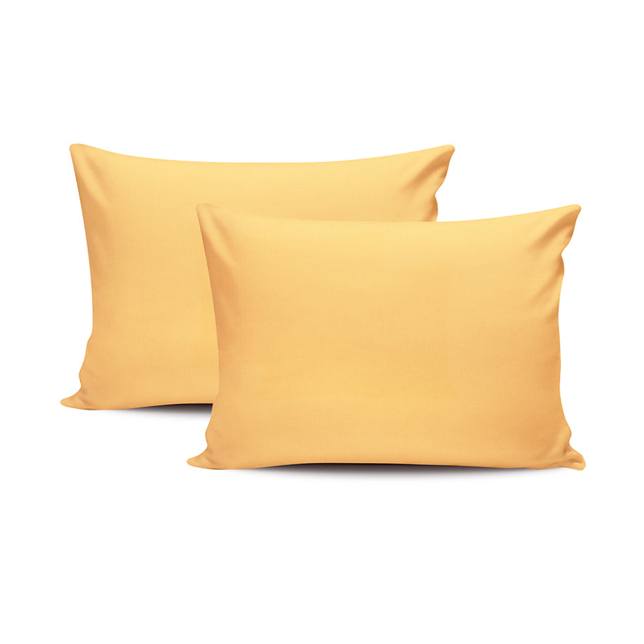 Yellow 2 Plain Pillow Cases