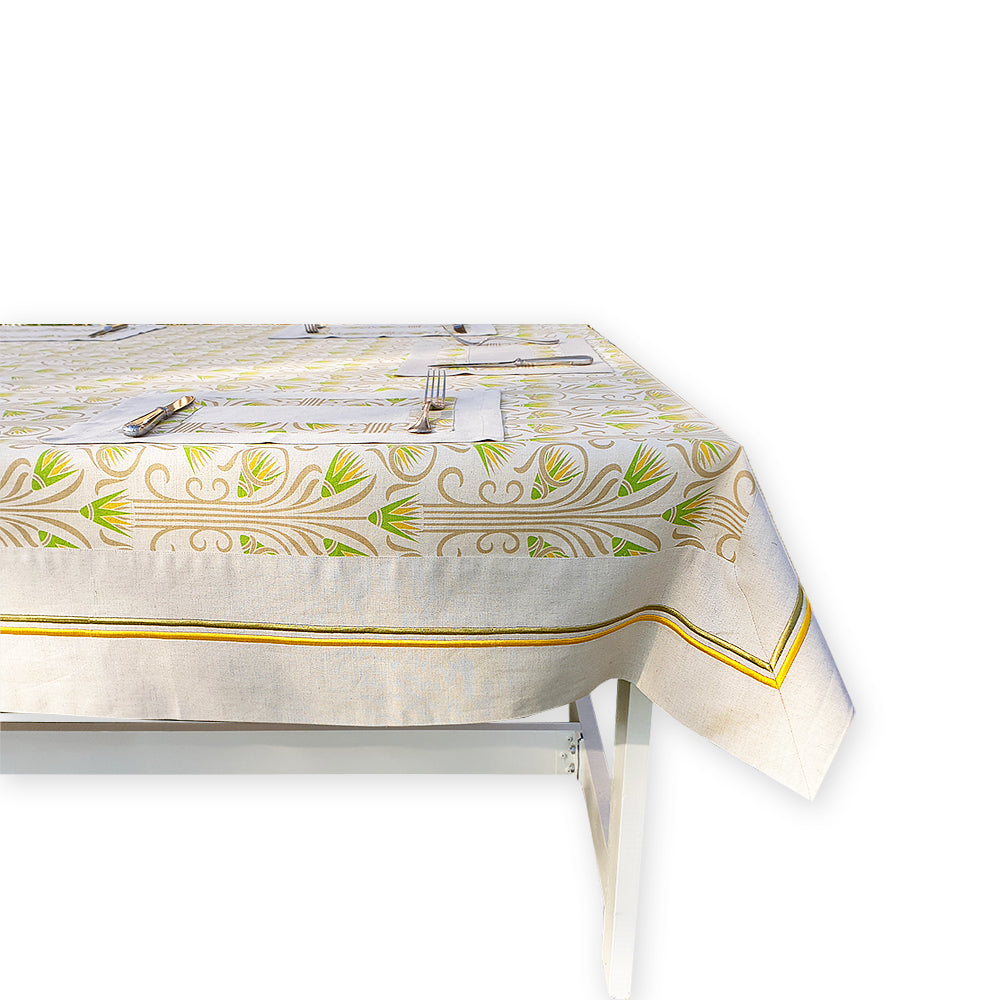 Yellow Linen Tablecloth