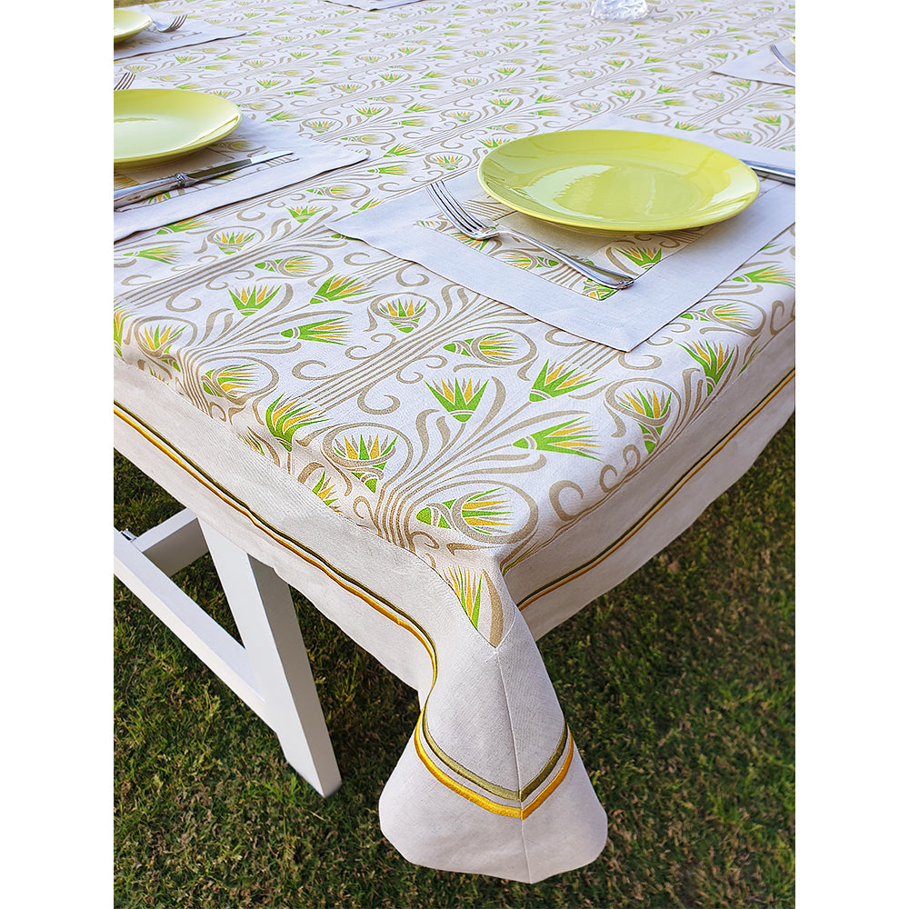 Yellow Linen Tablecloth