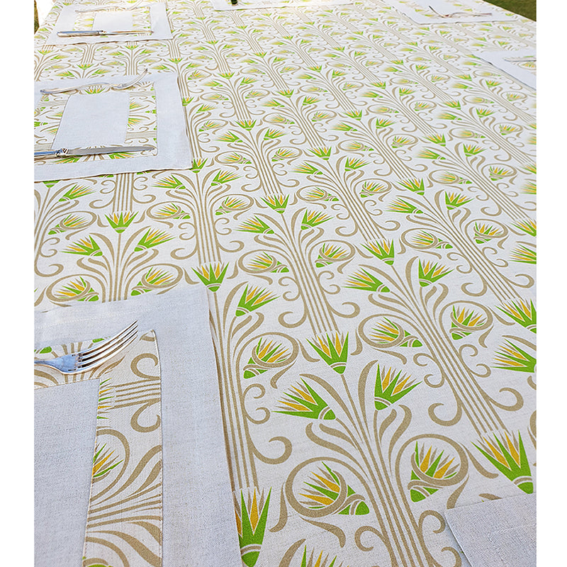 Yellow Linen Tablecloth