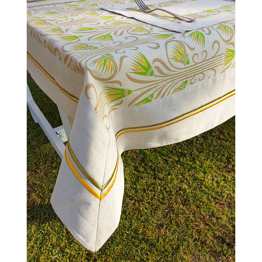 Yellow Linen Tablecloth