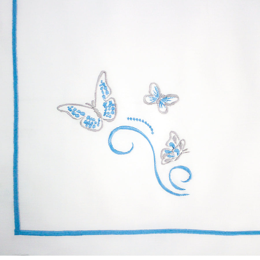 Embroidered Butterflies Full Bed set