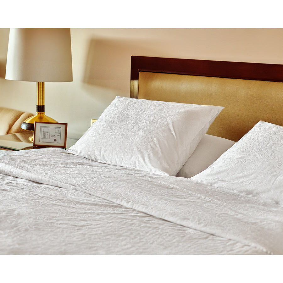 White Jacquard Pillow Cases