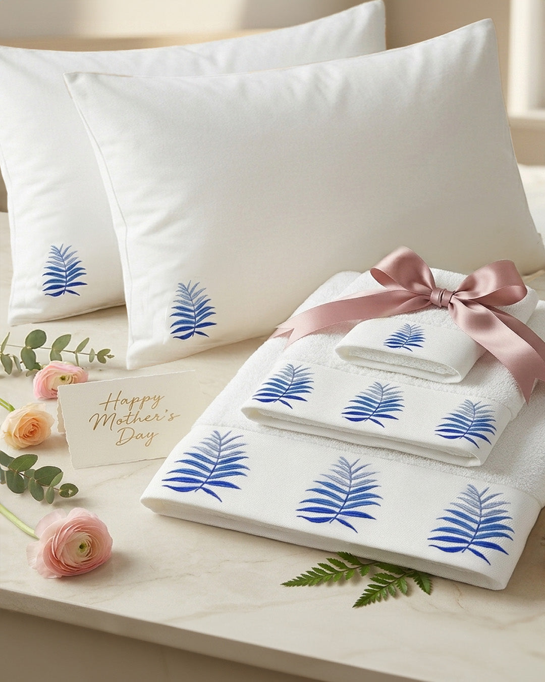 Embroidered set