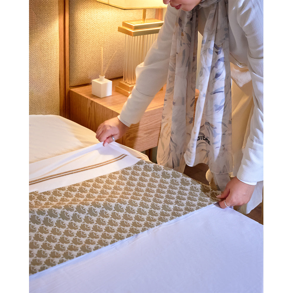 Brown Linen Full Bed set