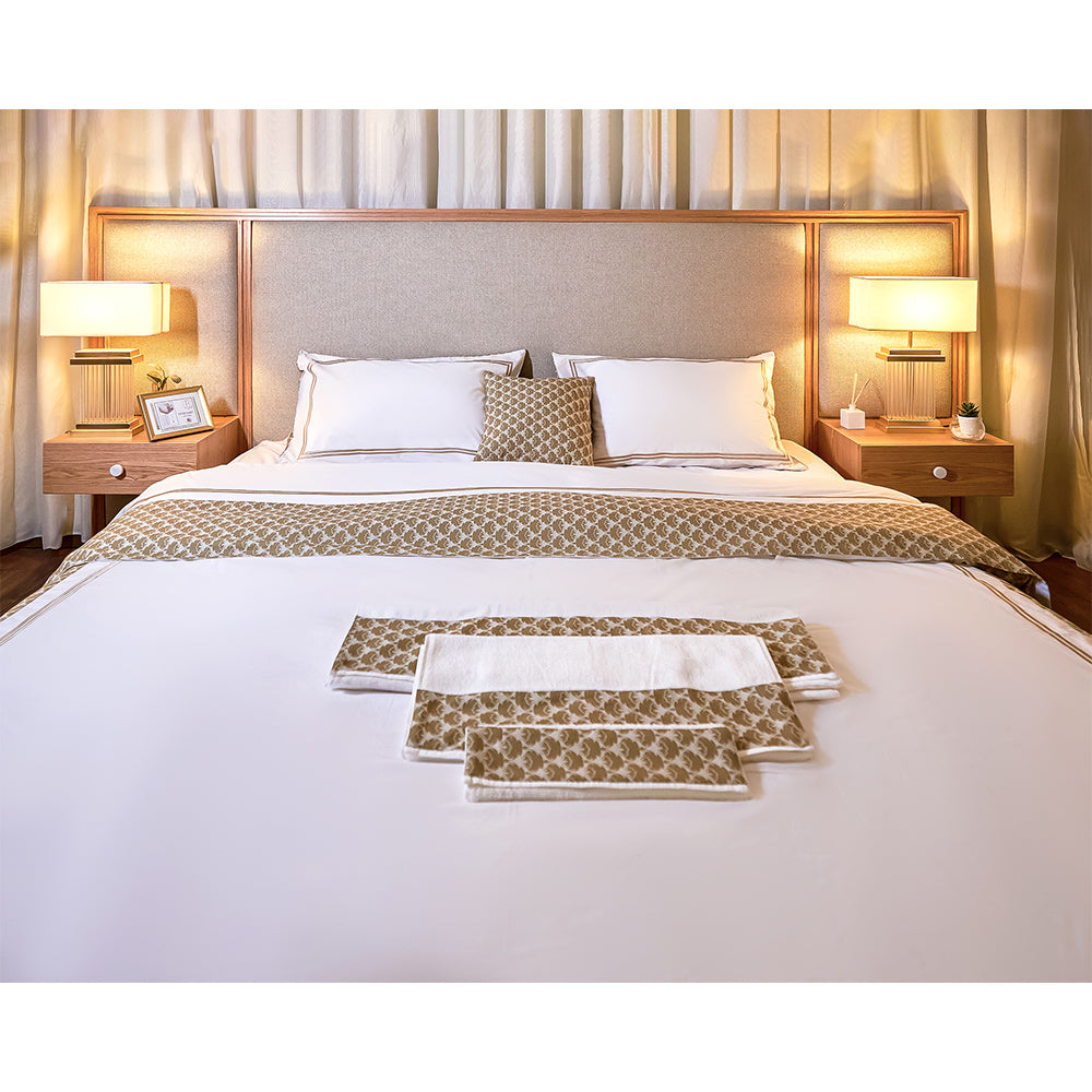 Brown Linen Towels Set