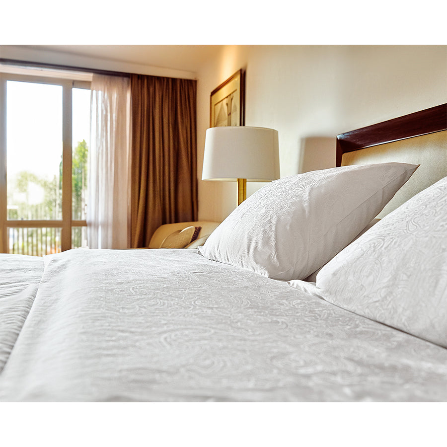 White Jacquard Duvet Cover