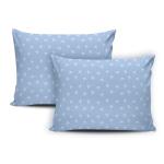 Light Blue Palm Pillow Cases.