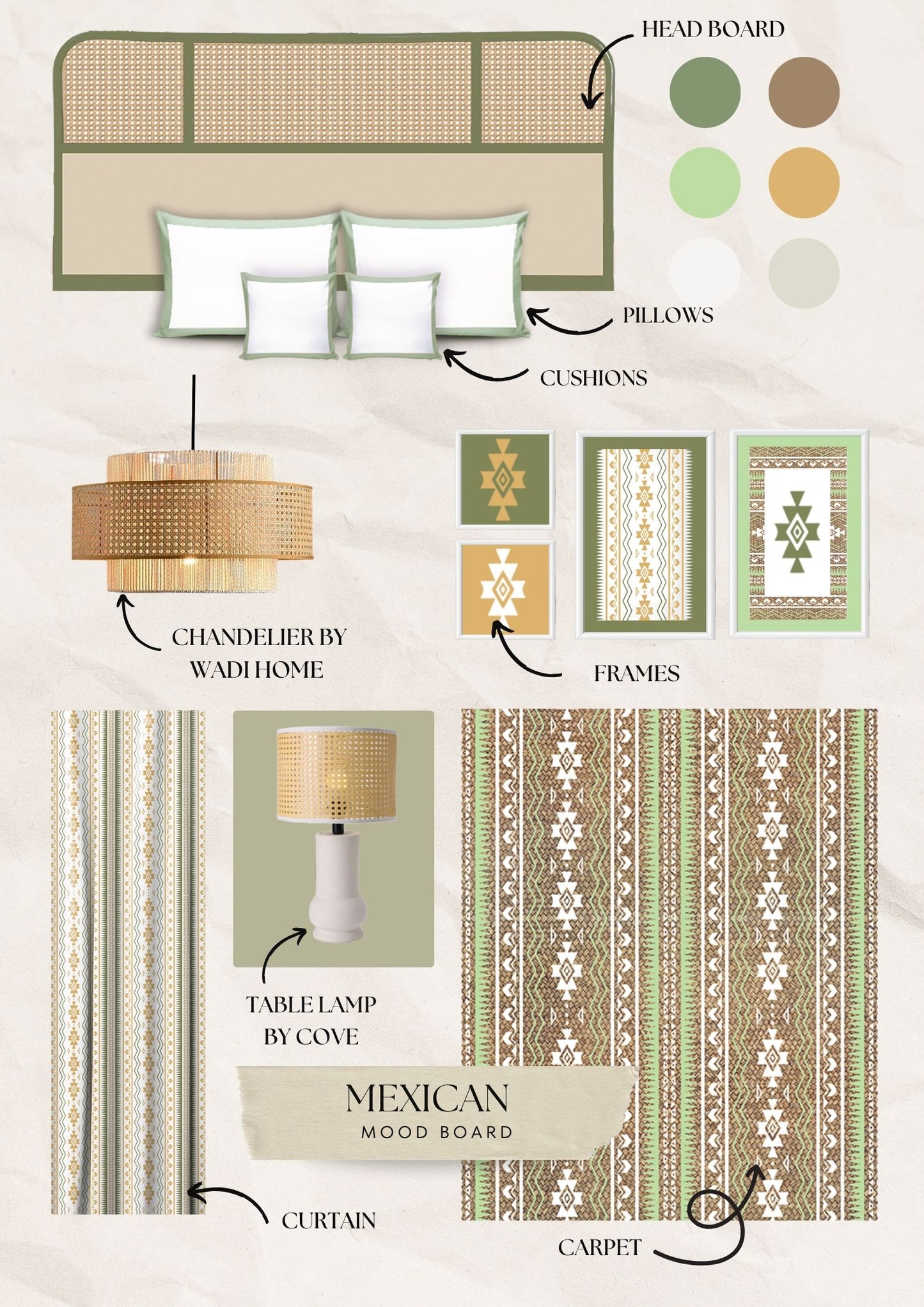 Isla White cane table lamp by COVE